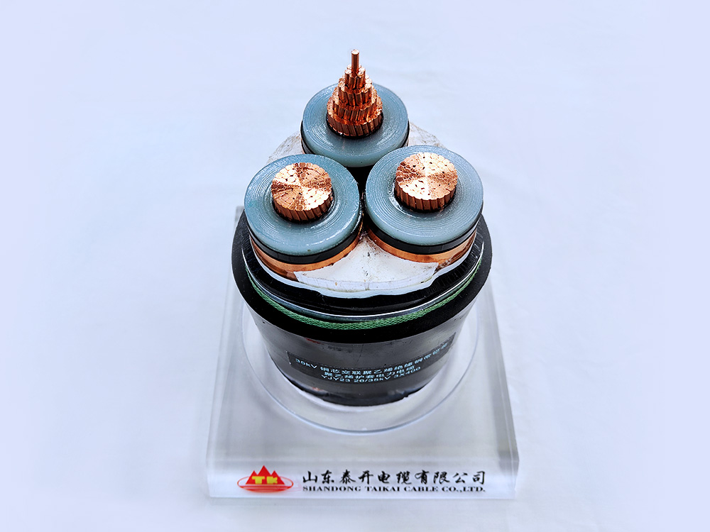 0kV阻燃C類銅芯交聯聚乙烯絕緣鋼帶鎧裝聚氯乙烯護套電力電纜 ZC-YJV22 8.7/15kV 3×400